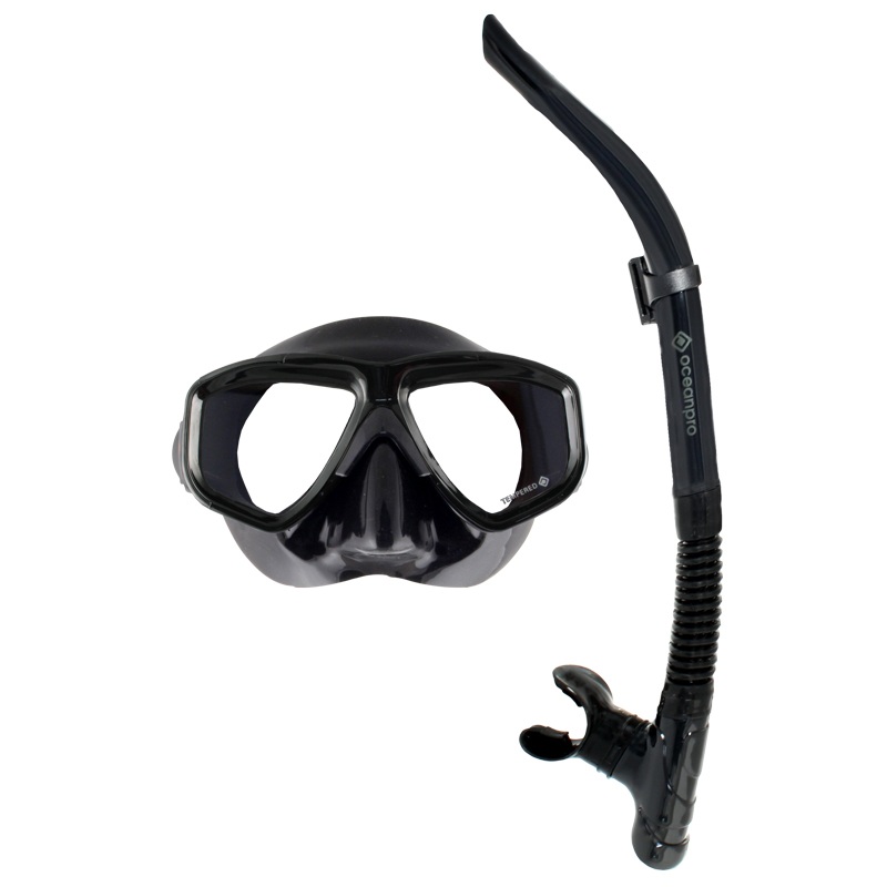 Ocean Pro Eclipse Dive Mask Snorkel Set Black