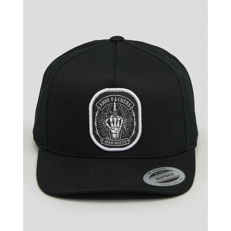 The Mad Hueys Ahoy Fkrs Foam Trucker Charcoal Cap Hat – H222M06003