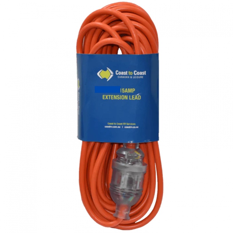 12M 15 Amp Heavy Duty Lead 12m ORANGE