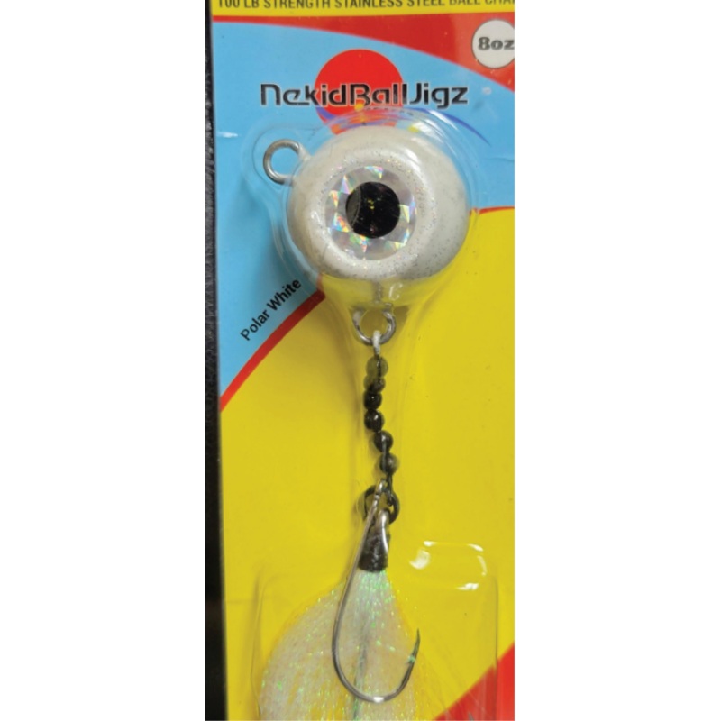 Nekid Ball Jigz 8OZ WHITE