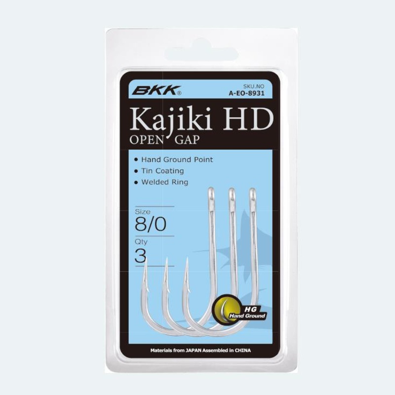 BKK Kajiki Heavy Duty Trolling Hook – Open Gap 8/0 3pk