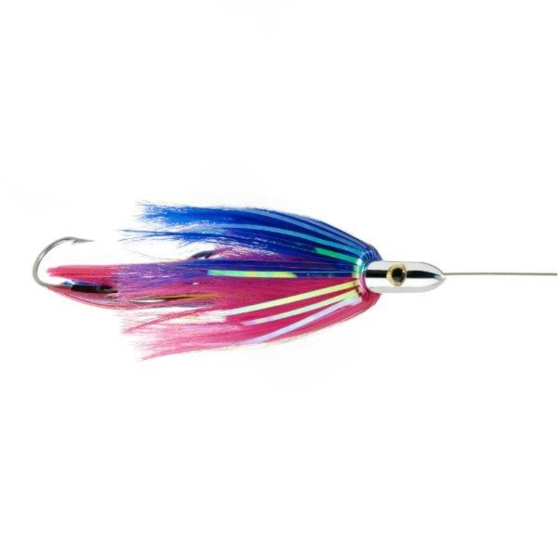 Custom Rigged Ilander Lures MYLAR/BLACK/E-BLUE