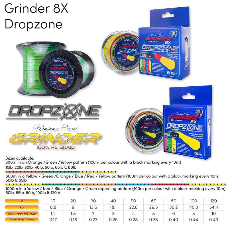 Grinder Pro Braid Drop Zone 1000m 100lb