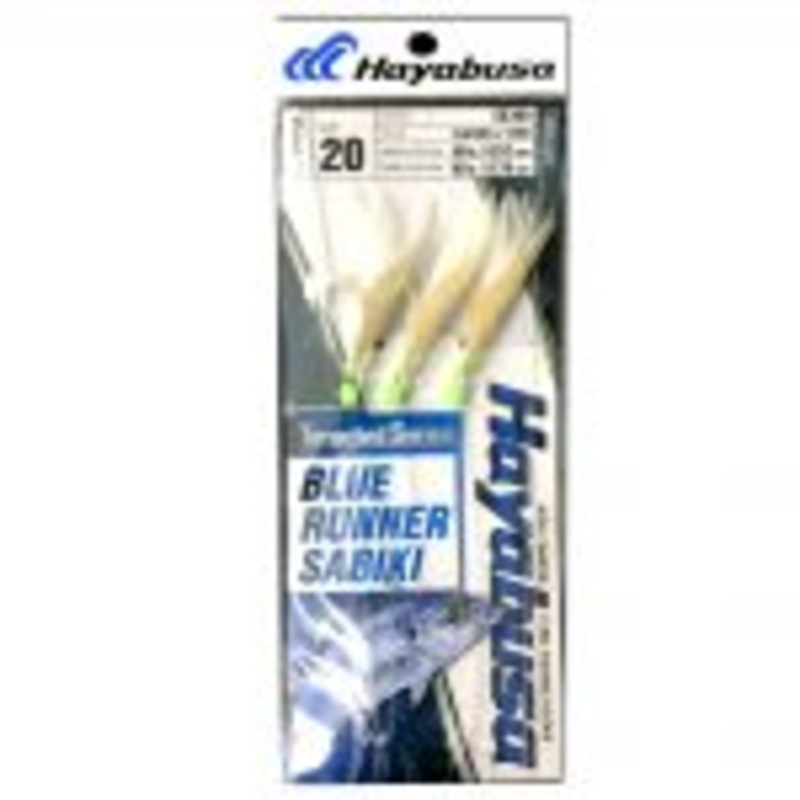 Hayabusa Sabiki EX300  Feather & Yarn Blue Runner #20 HK