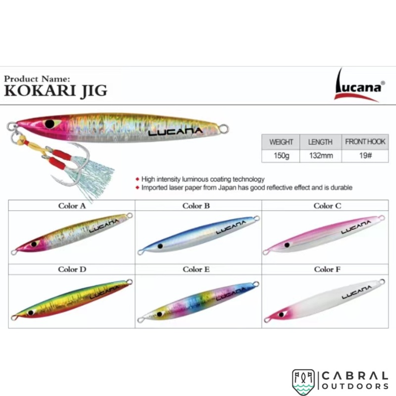 Lucana Kokari Jig |132mm | 150g Gold Pink(A)