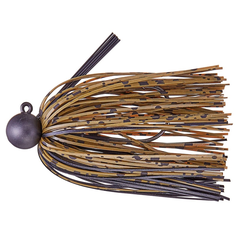 Fitzgerald Fishing Bryan Thrift Tungsten Micro Jig Green Pumpkin Black 3/8 oz