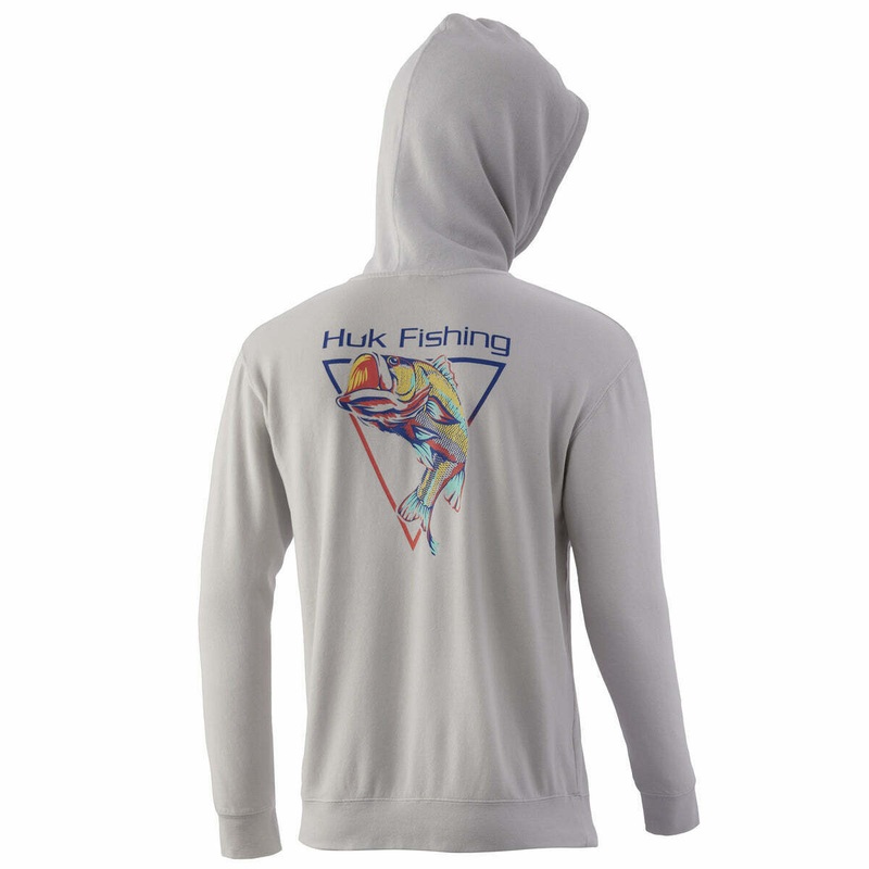 Huk Big Mouth Cotton Hoodie H1300070 Medium Oyster (052)