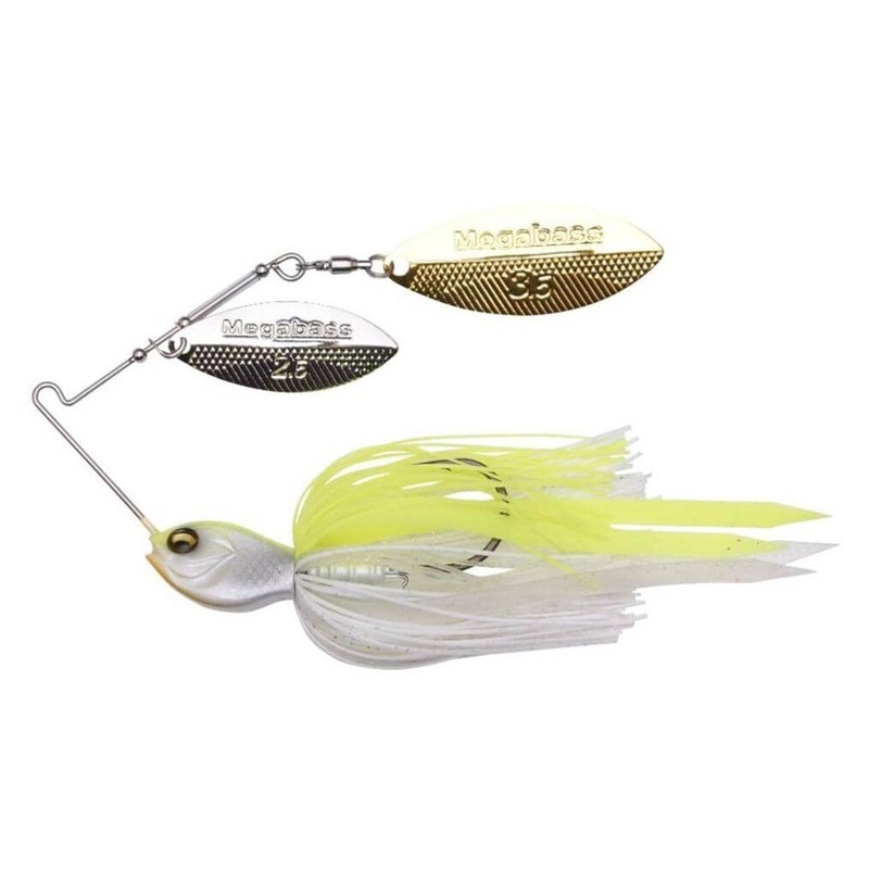 Megabass Sv-3 Double Willow White Chartreuse 3/8 oz