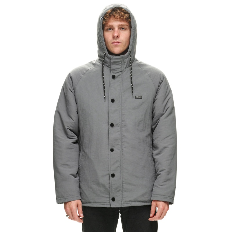 Salty Crew Long Shore Parka Jacket Dark Slate M