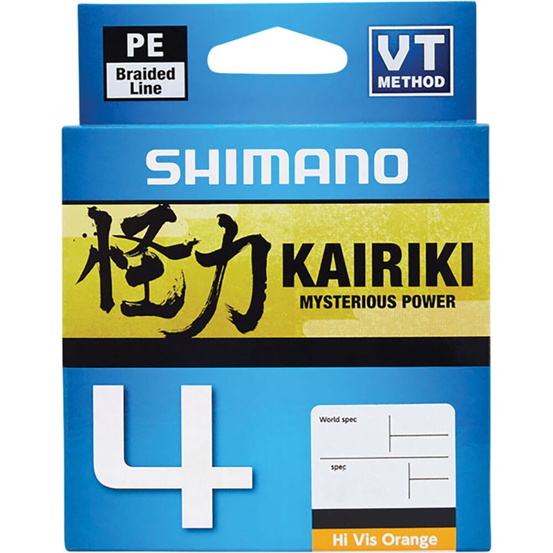 Shimano Kairiki 4 PE Braid 10lb – 150lb GREEN