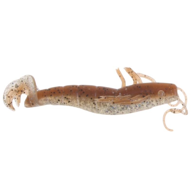Atomic Plazos 4 inch Prong Soft Plastic Fishing Lure Carolina Pumpkin