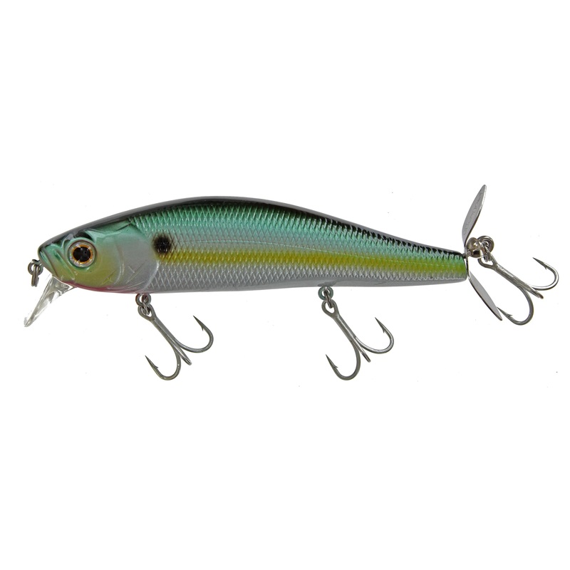 Deps Spiral Minnow Wakebait Chartreuse Sexy Shad