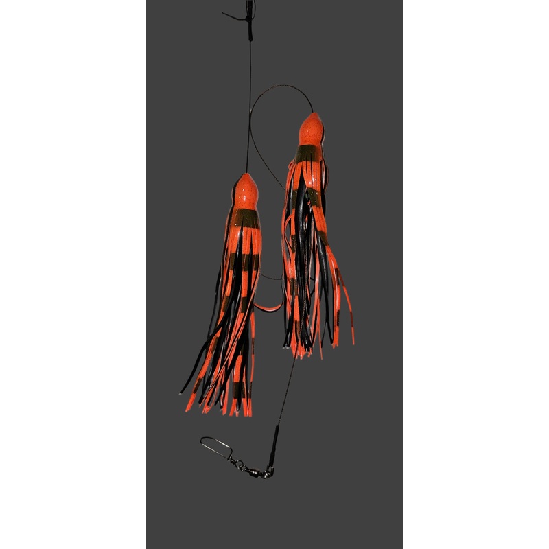 Dogfish Weighted Wahoo Bomb Daisy Chain 16oz. Exotic Black Purple