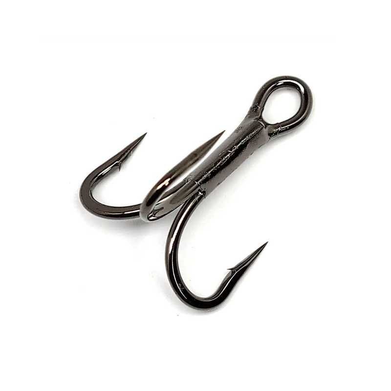 Gamakatsu*624 Treble 4x Strong NS Black #2 6pk