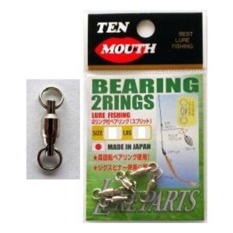 NT Swivel TEN MOUTH BEARING SWIVEL 2 RINGS #00 (3.6kg)