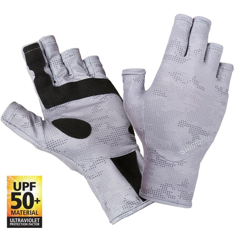 Shimano Sun Gloves UPF Grey Dot Camo M