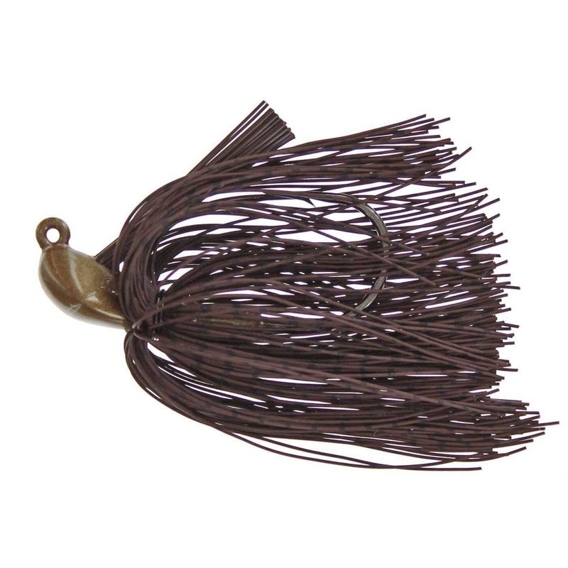 Spotsticker Casting Hand Tied Jig Brown And Black Reptile 1/4 oz