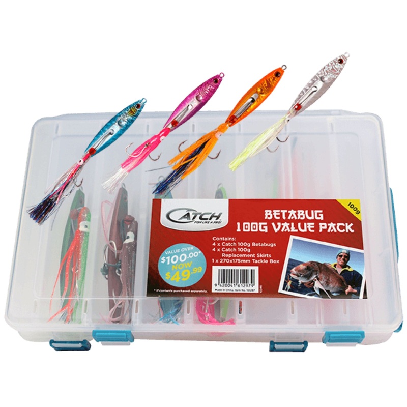 Catch Betabug Value Pack With Tackle Box 100G