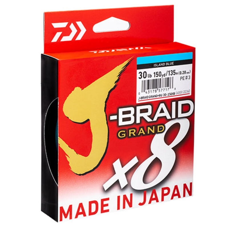 Daiwa J Grand x8 Braid Line PE 135m 150yd Island Blue PE0.6 – 6lb