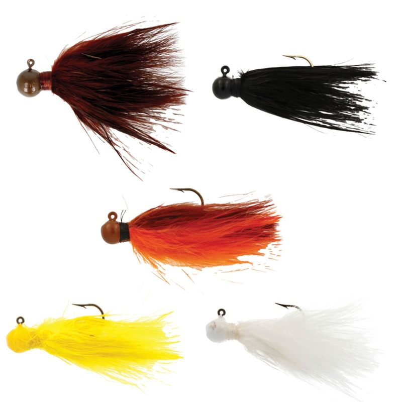 Eagle Claw Marabou Jigs 1/4 oz. Brown/Orange