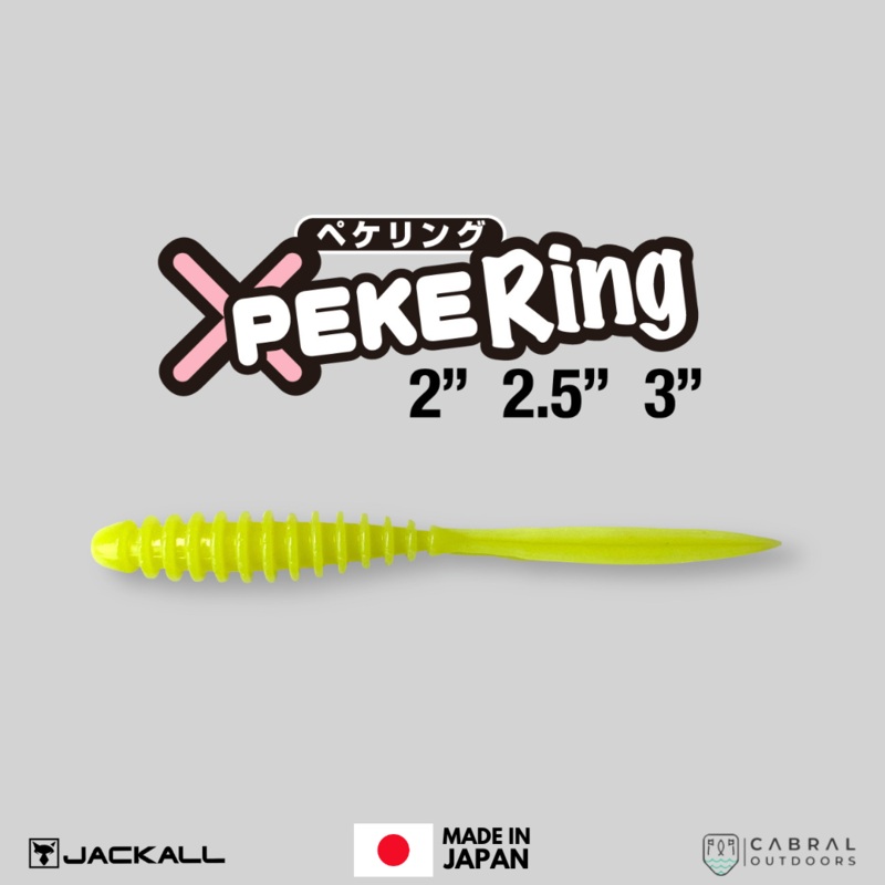 Jackall Peke Ring Soft Lure | 2inch-3inch 2inch Isome Glow Crush