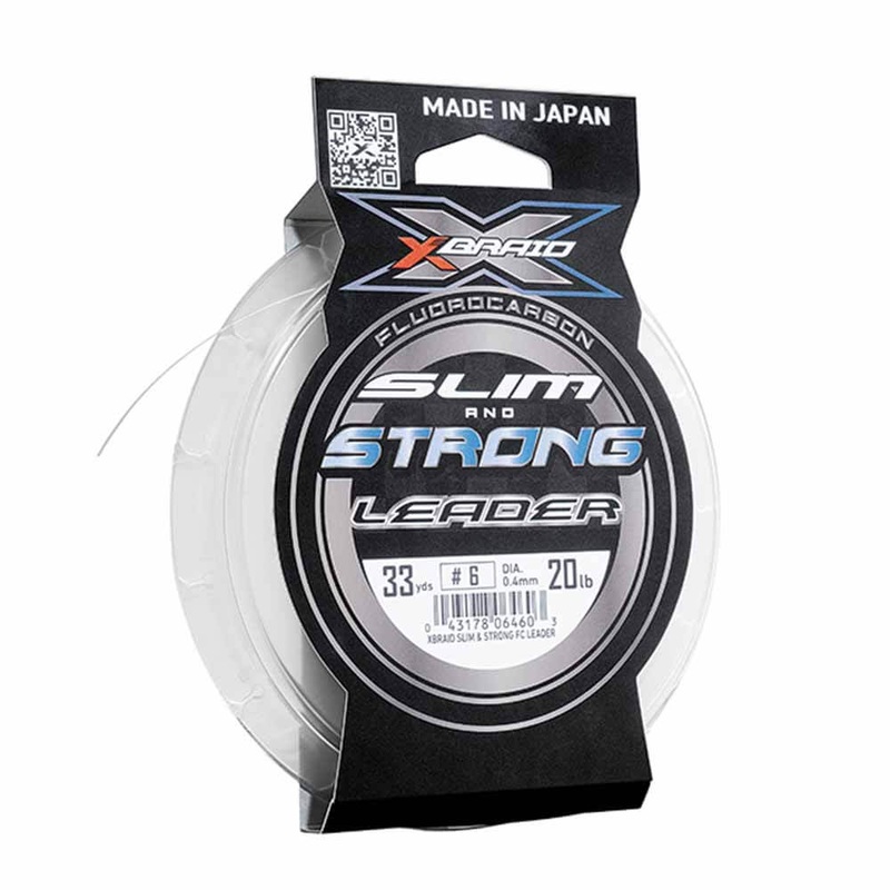 XBRAID Slim and Strong Fluorocarbon Leader 15LB