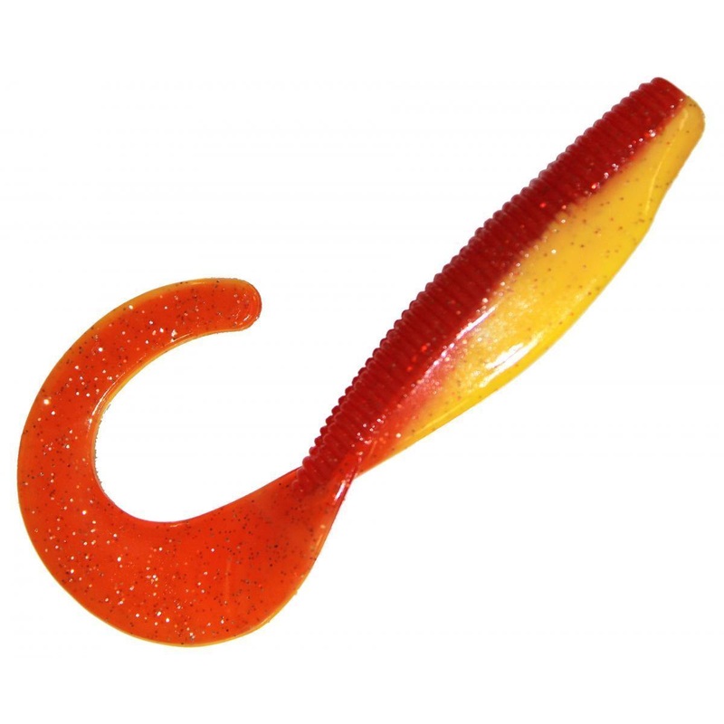 Z-MAN Streakz Curly Tailz 4″ (100 mm) – 5 pc #Bleeding Banana