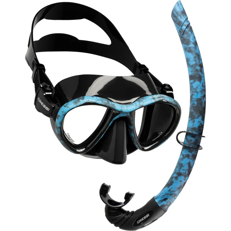 Cressi Metis and Free Mask/Snorkel Set Black