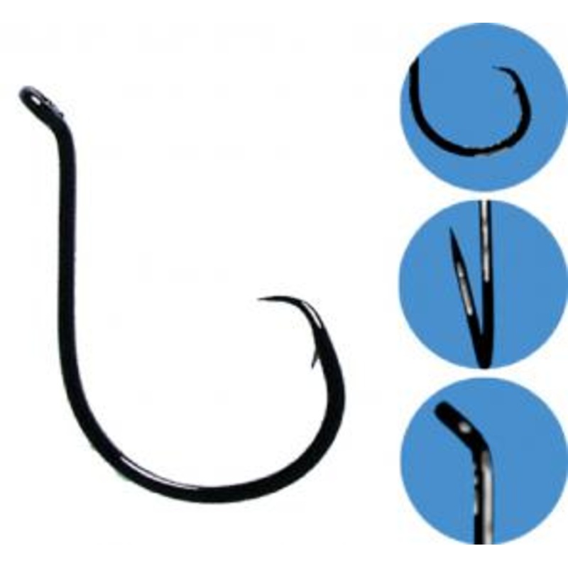 Gamakatsu Black Octopus Circle Hooks 4/0 25pce BLACK