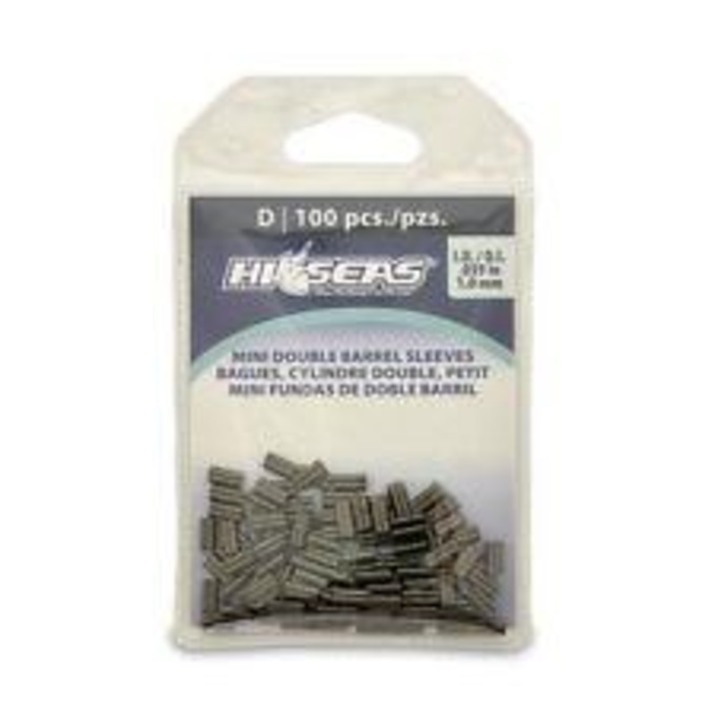 Hi-Seas Mini Double-Barrel Copper Sleeve (Black) E 0.8mm 100pk