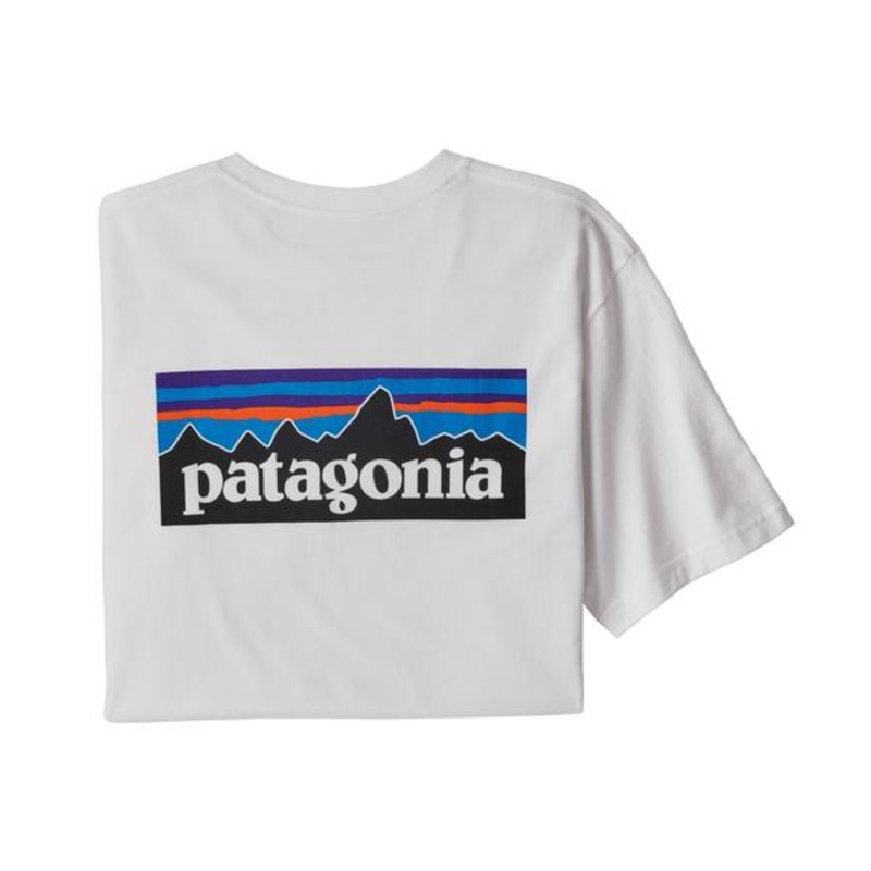 Patagonia Mens P-6 Logo Responsibiliti-Tee Shirt – White Large