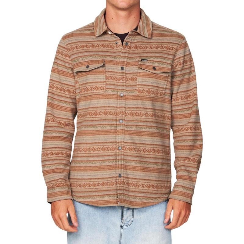 O’Neill TRVLR Overshirt Superfleece Shirt S KHAKI