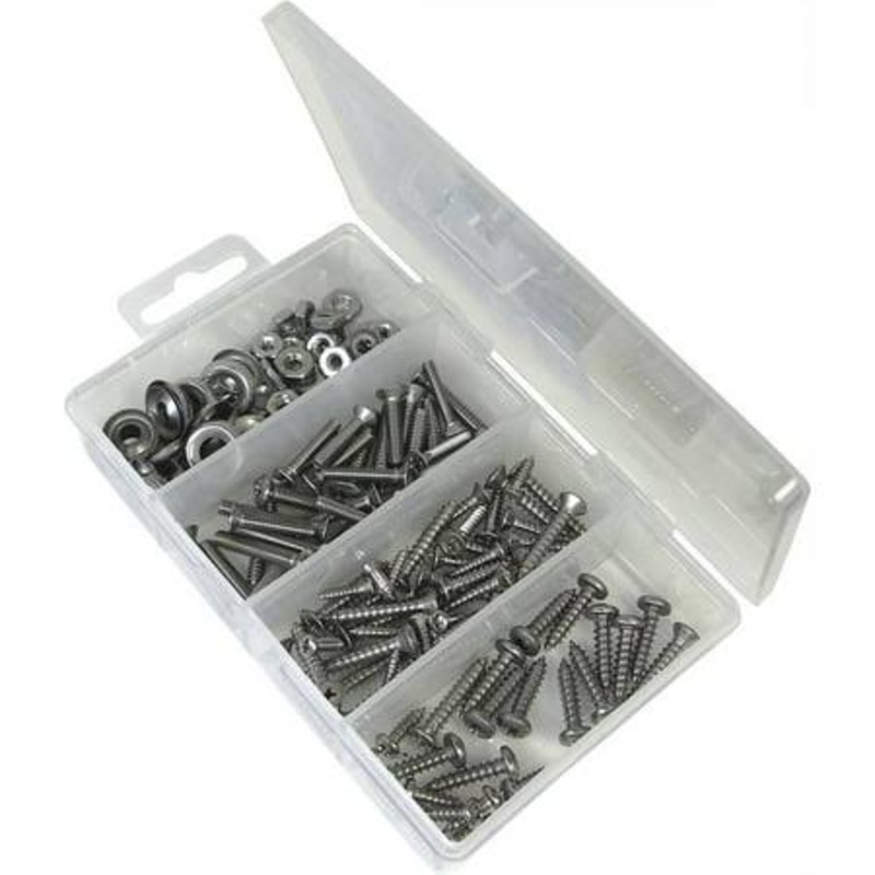 Shoreline Stainless Steel Marine Fastener Kit 168 Piece