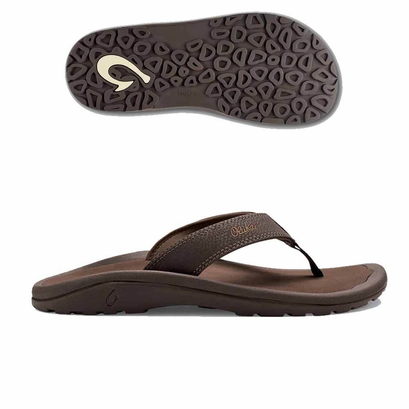 Olukai Ohana Tan/Dark Java Sandal 10