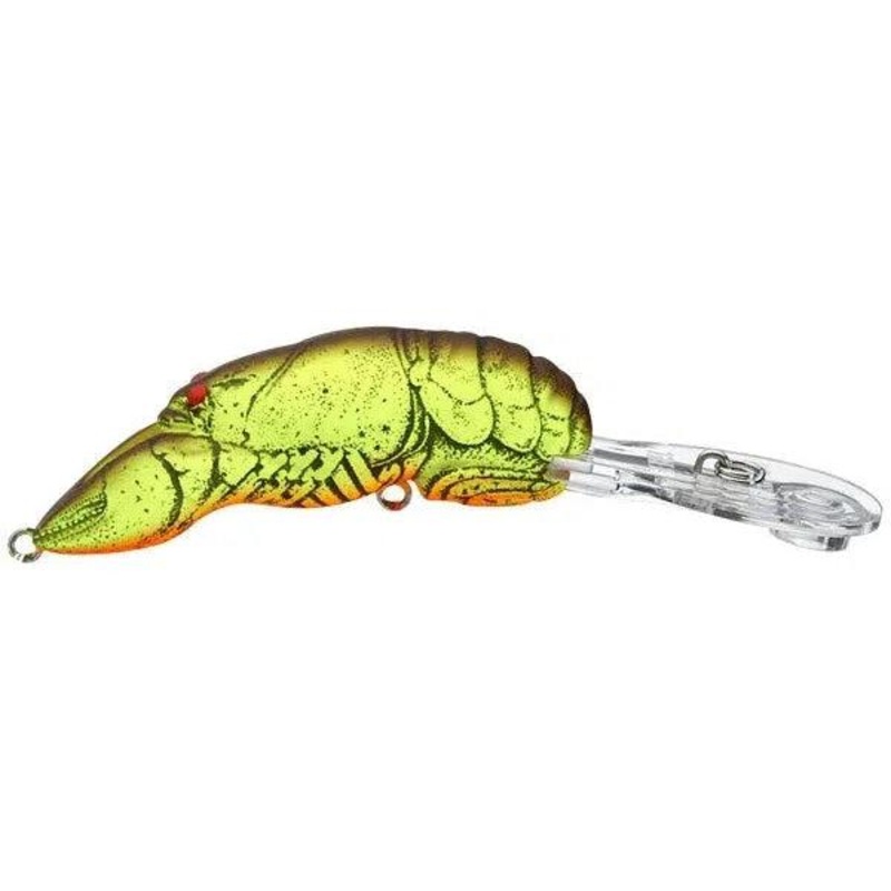 Rebel Deep Teeny Wee Craw Crankbait Chartreuse/Brown Back