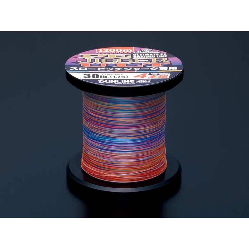 Sunline PE Jigger ULT X4 SPJ Braid Multi Colour 1200m PE1.5
