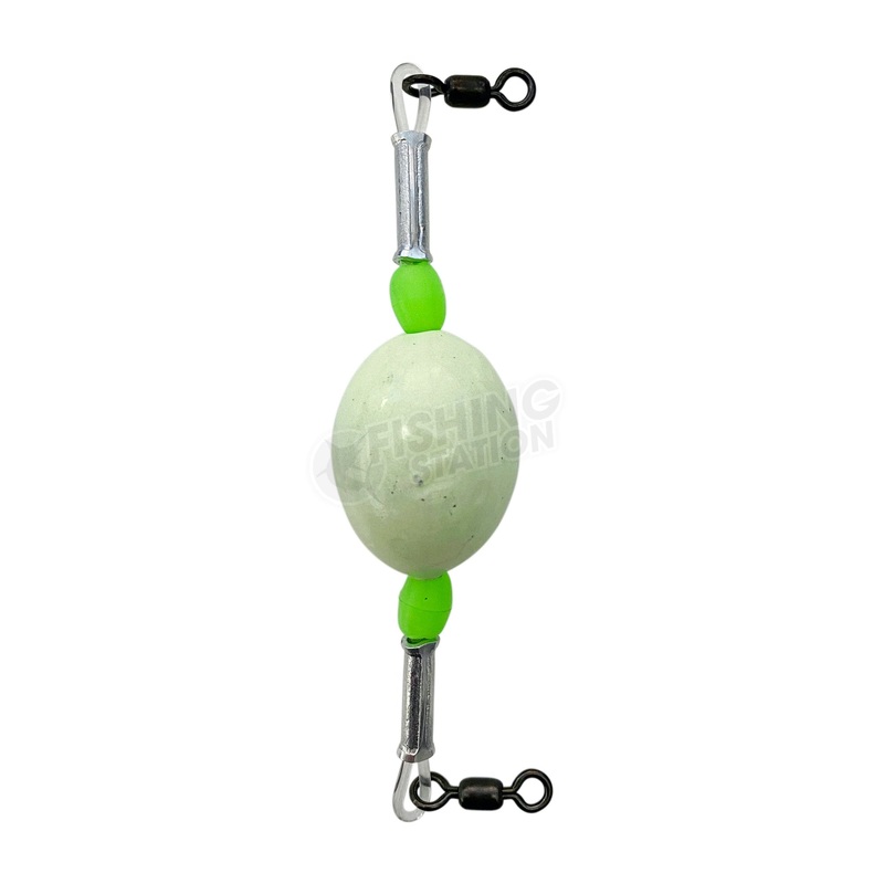 Fishing Station Glow Egg Sinker Swivel Rig 2oz