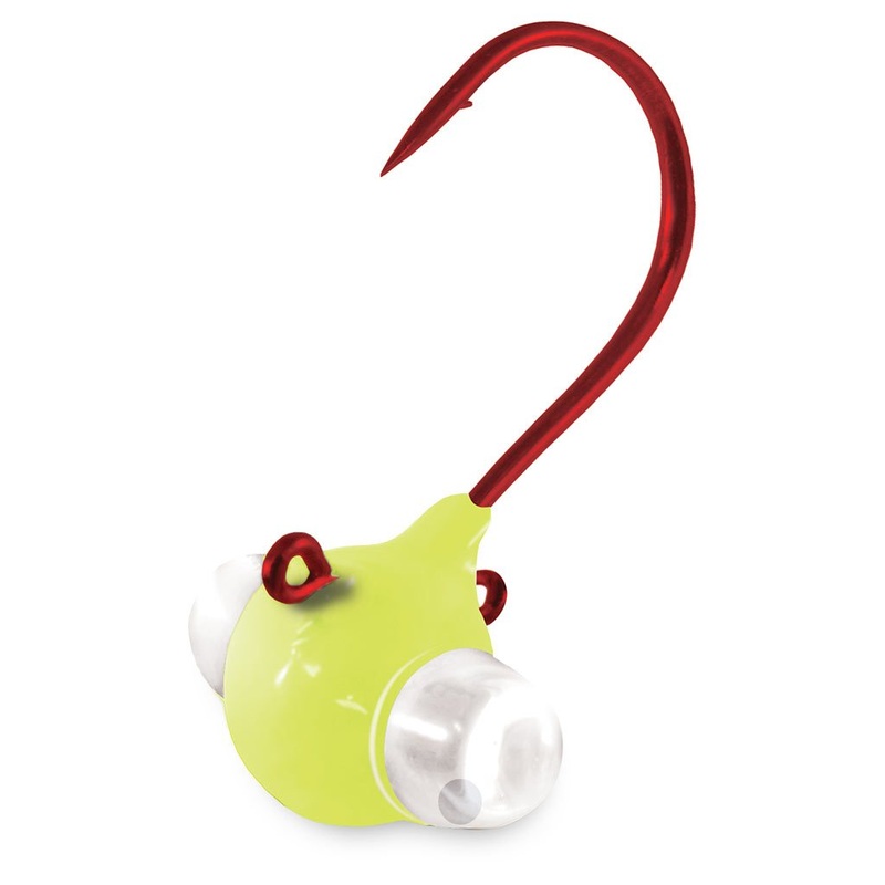 Kalin’s Google Eye Live Bait Jigs 1/8 Chartreuse