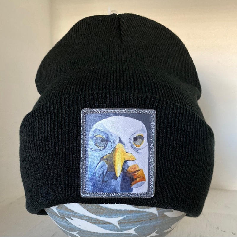 Knit Caps by Flyn Black – Seagull with Cig