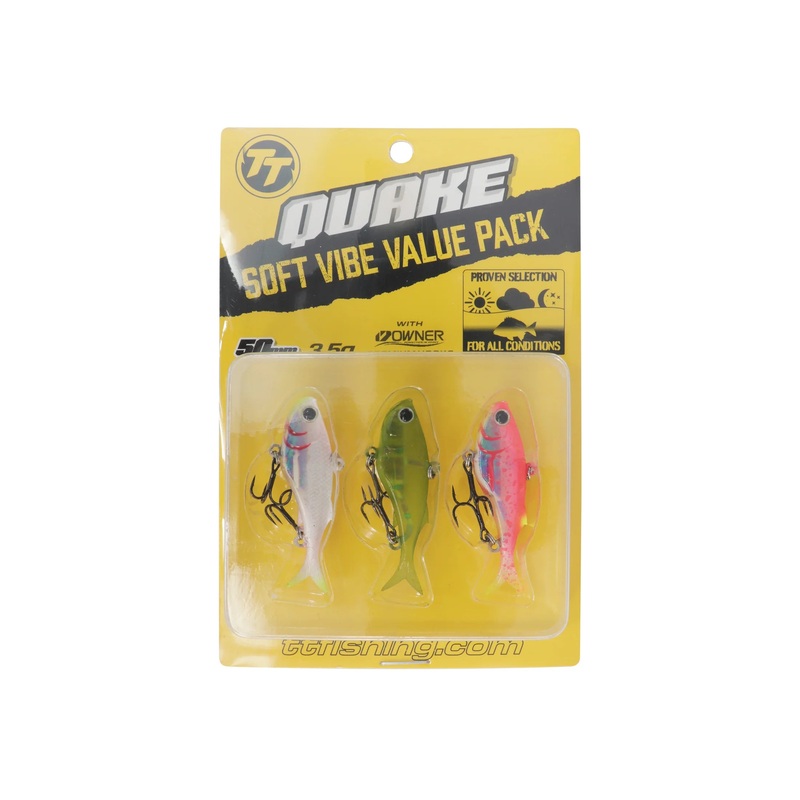 TT Quake Soft Vibe Lure Value Pack 50