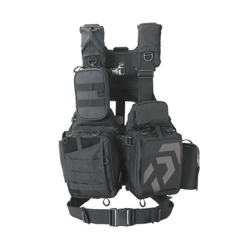 Daiwa Shore Jigging Vest (Bench Cool Game Vest V) DF-6122 Jet Black