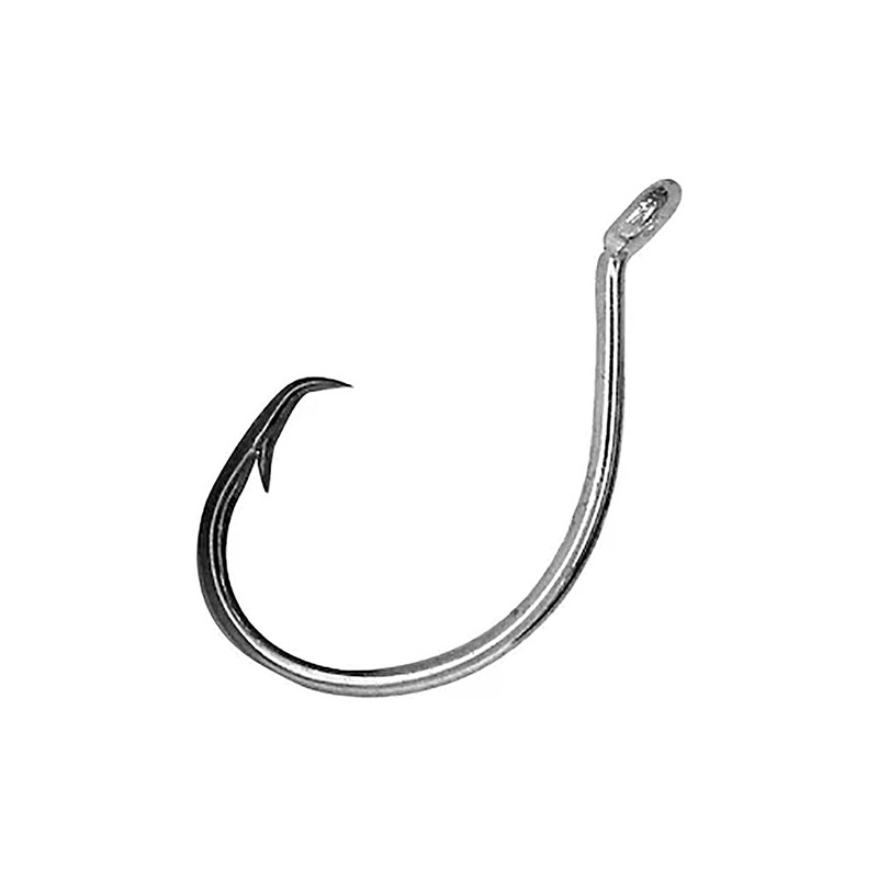 Mustad 39954NP-Black Nickel Demon Circle, Up Eye, In-Line 1X Fine 6/0 25 Pack