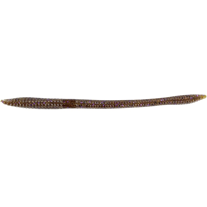 Zoom Trick Worm 6.5” Green Pumpkin Prp Gld 20Pk
