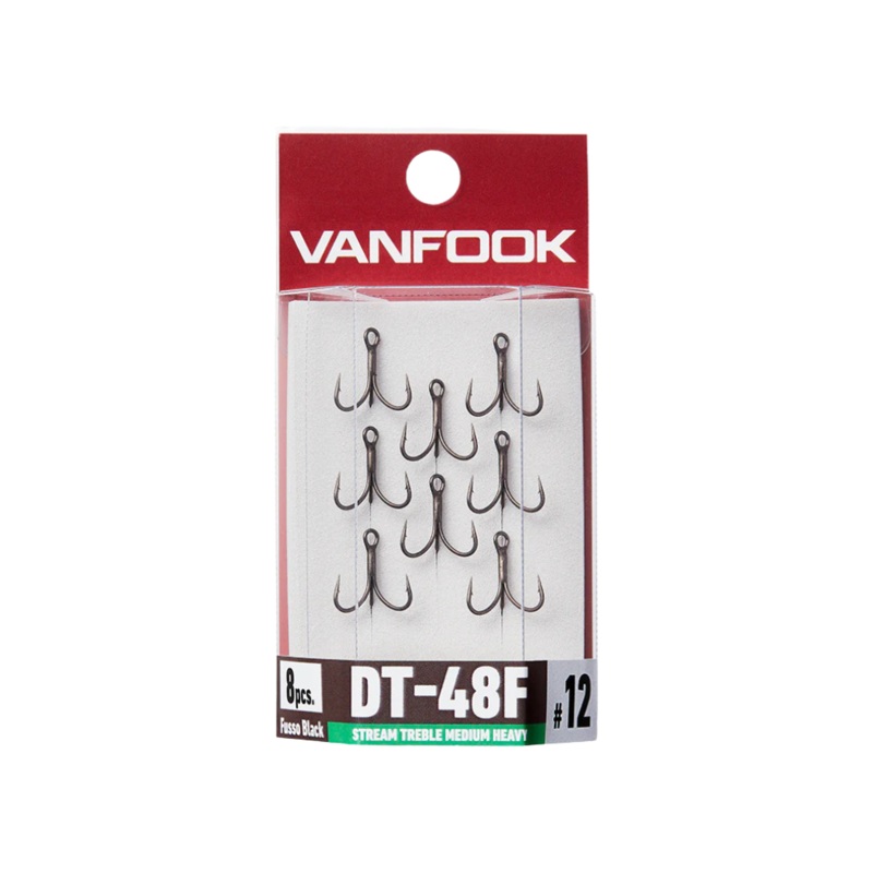 Freshwater Hook – Vanfook – DT-48F Stream Treble Medium Heavy 14 (8pcs)