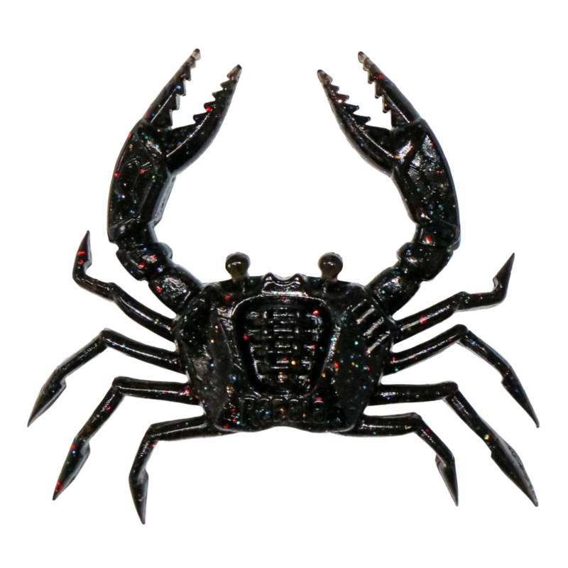 Rapala Crush City Trickster Soft Plastic 1.5 INCH Black Nightmare