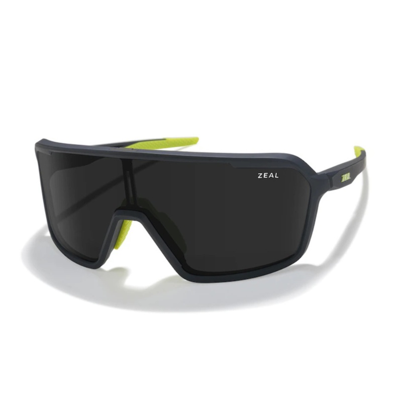 ZEAL Harbinger Shield Sunglasses Dark Grey- Matte Black Lightning Frame