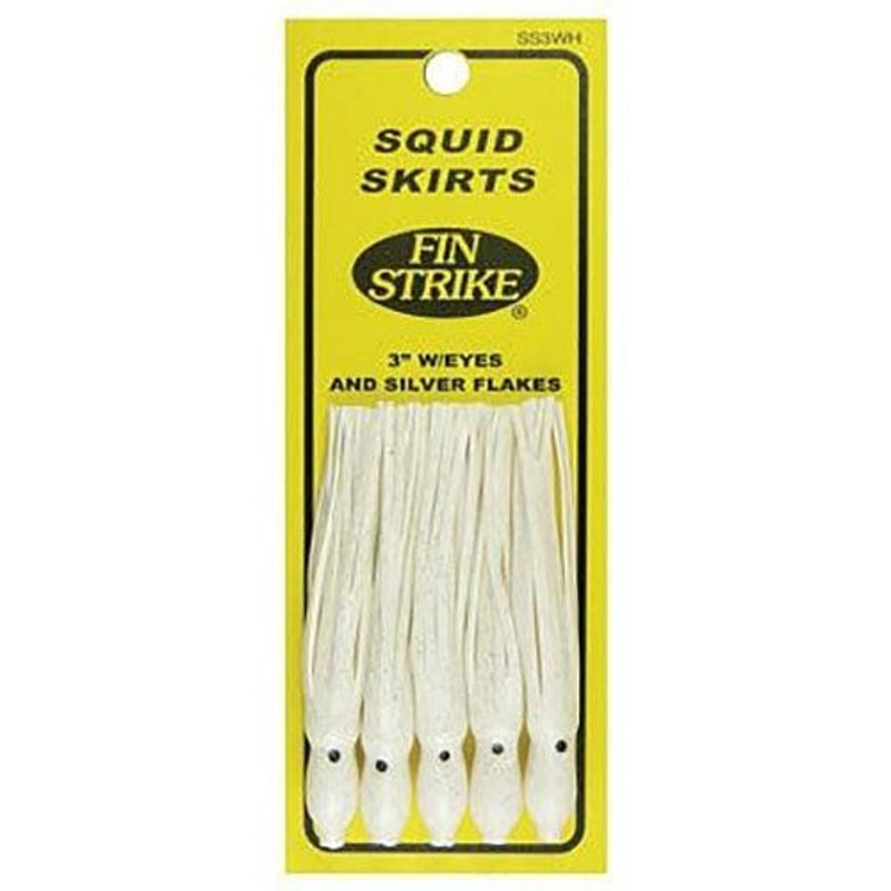 Fin Strike Squid Skirt – 5PK Glow 3″