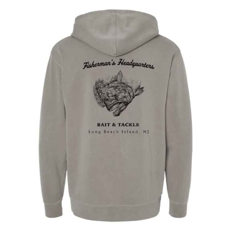 Fish Heads Midweight Fluke Hoodie Pigment Cement SM