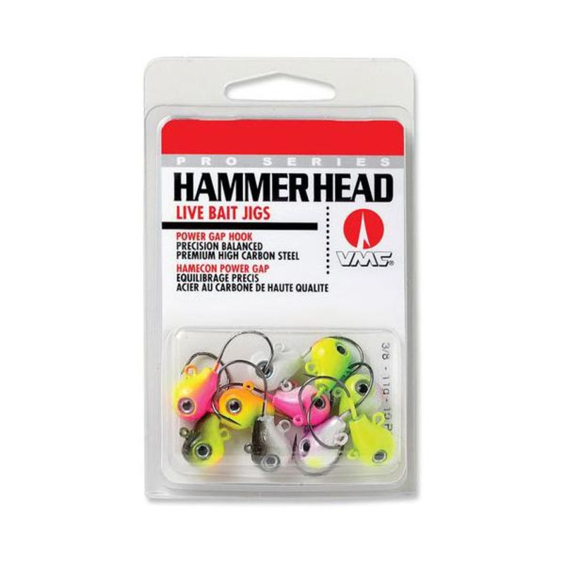 VMC Hammer Head Jig Assortment Pack Glow Assortment- SALE! 1/8oz