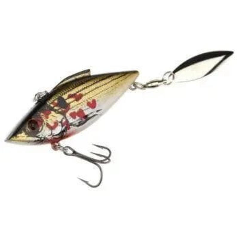 Bill Lewis Rat-L-Trap Spin Trap Bleeding Shiner 37 1/4 oz Willow Blade